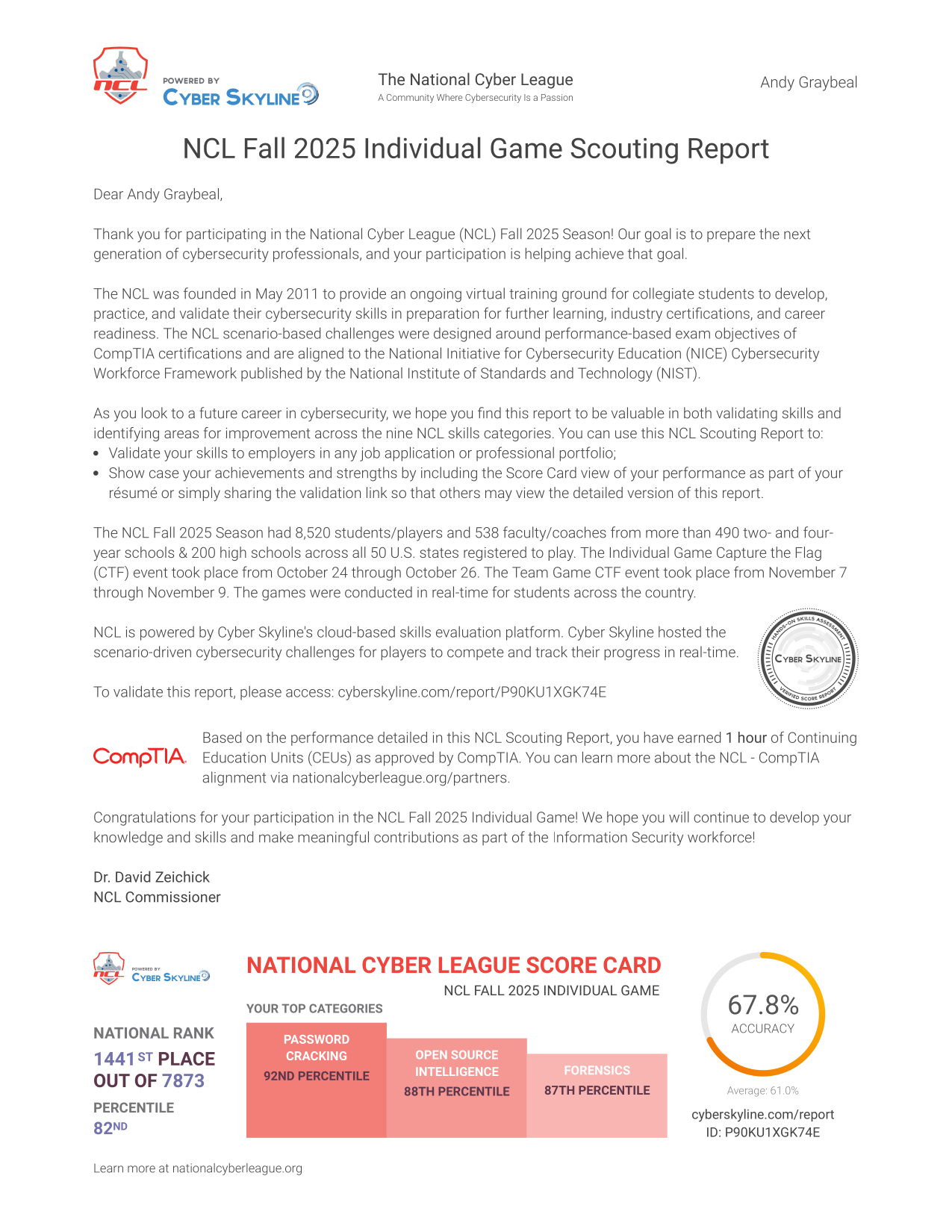 CTF Report Page 1